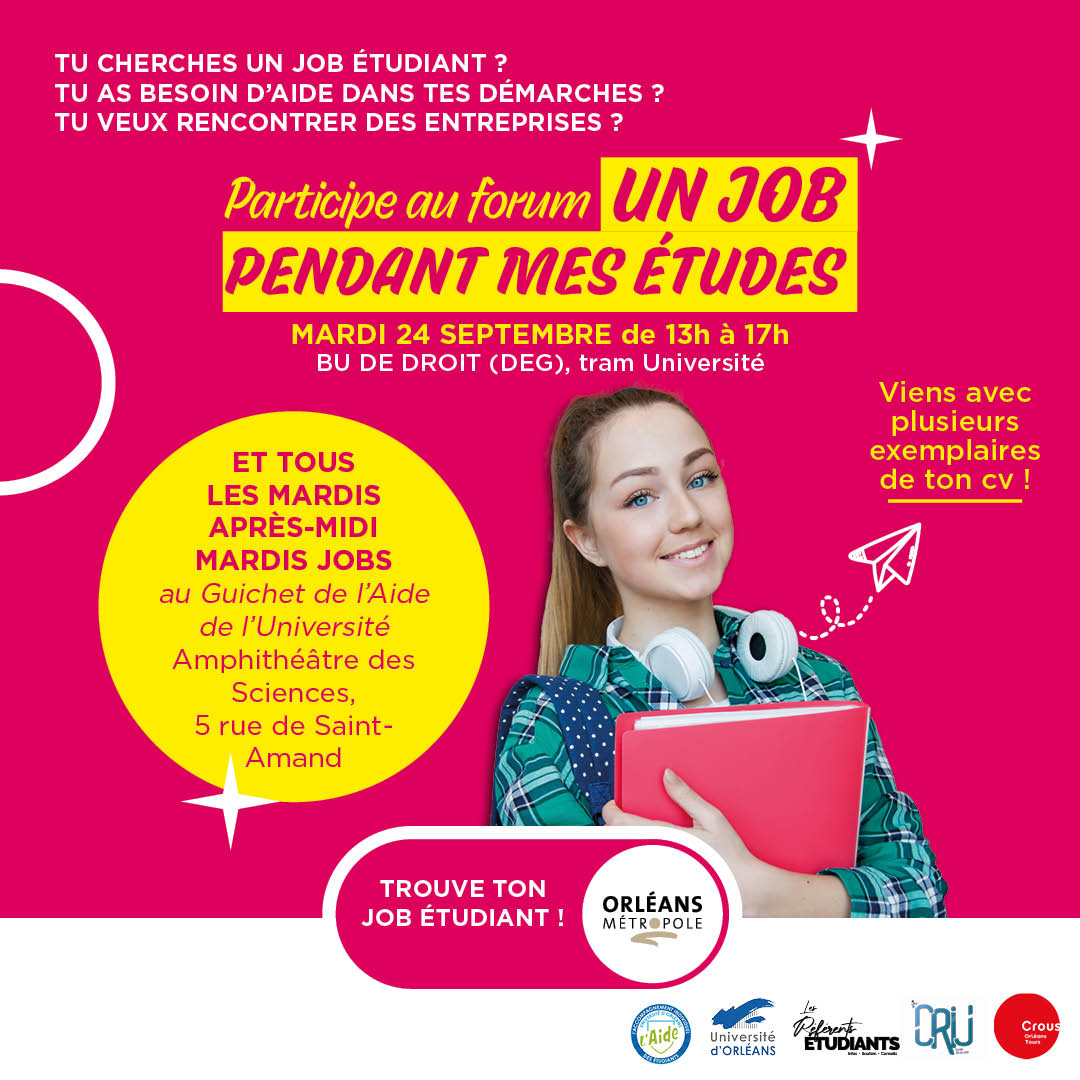 Forum Un job pendant mes études Orléans 2024